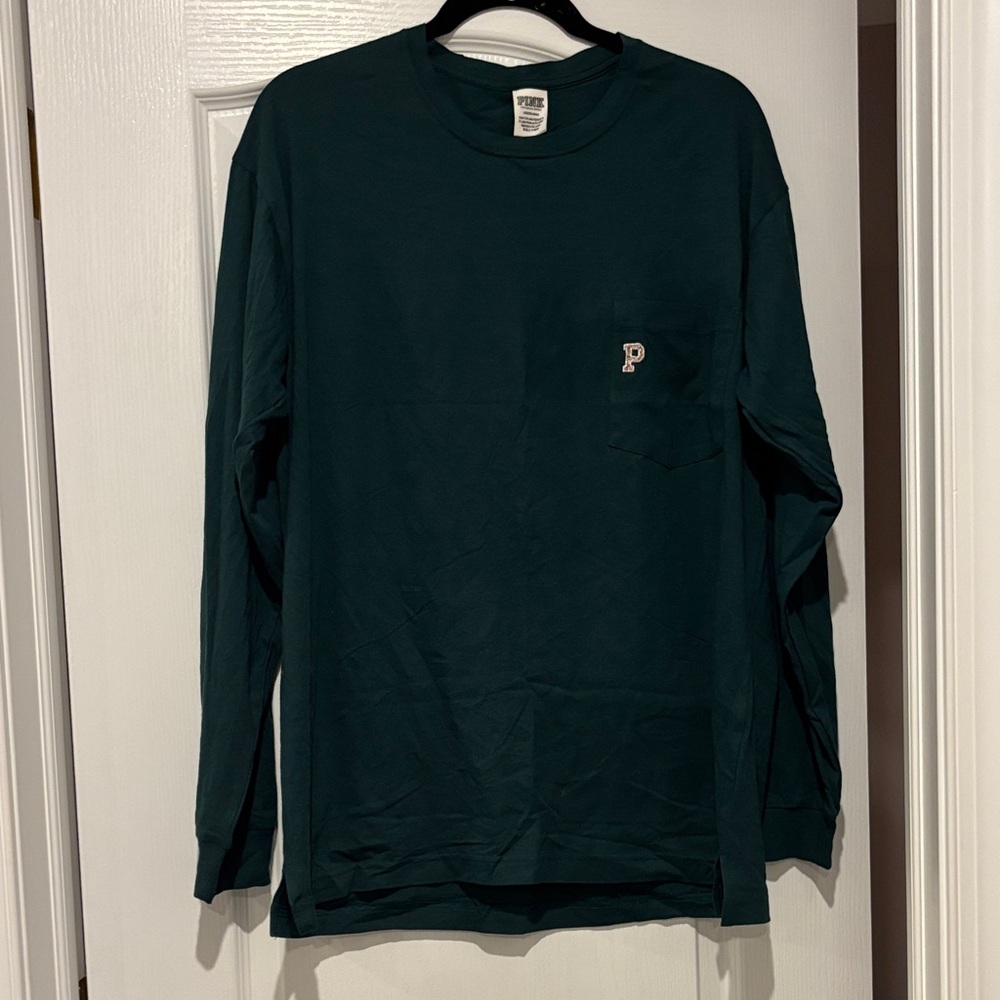 Victoria’s Secret pink Emerald Green Long Sleeve Shirt
